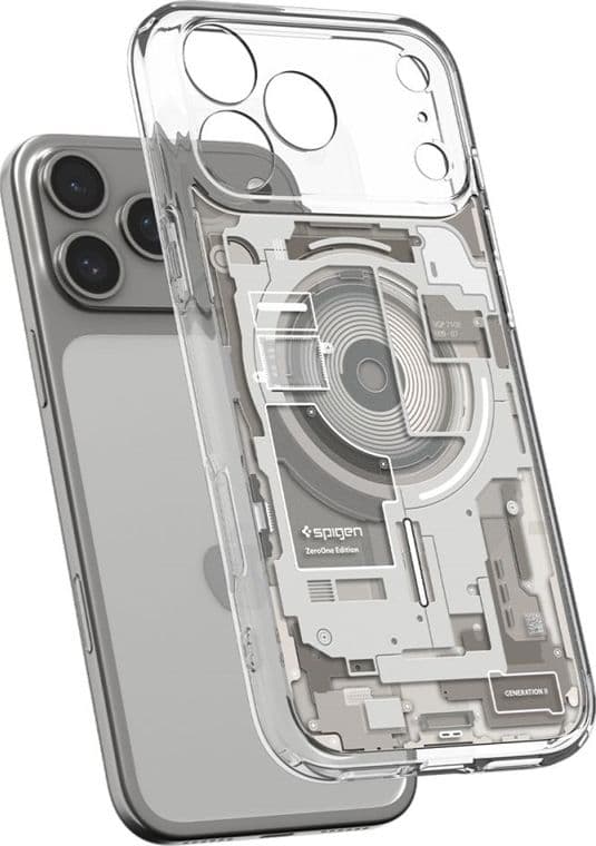 Spigen Ultra Hybrid Mag MagSafe - Custodia per iPhone 18 Pro Max / 17 Pro Max (Zero One Natural Titanium) - 4