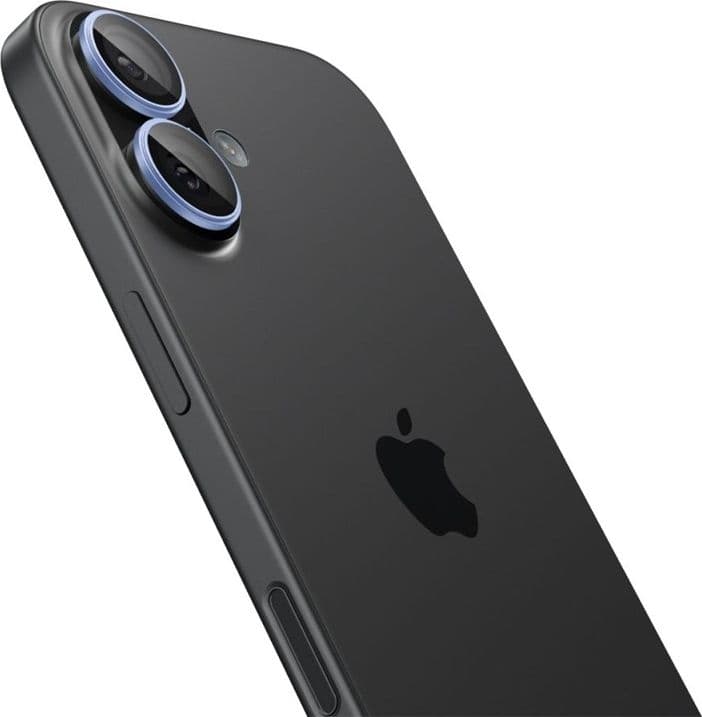 Spigen Optik Pro GLAS.TR EZ Fit Camera Protector 2-Pack - Pellicola protettiva in vetro per iPhone 16 / 16 Plus / 17 (2 pezzi) ( - 3