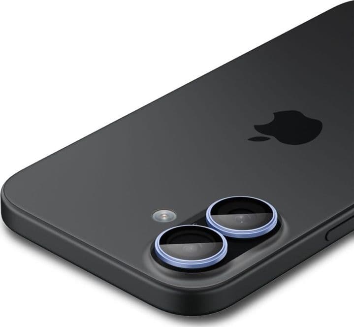 Spigen Optik Pro GLAS.TR EZ Fit Camera Protector 2-Pack - Pellicola protettiva in vetro per iPhone 16 / 16 Plus / 17 (2 pezzi) ( - 4