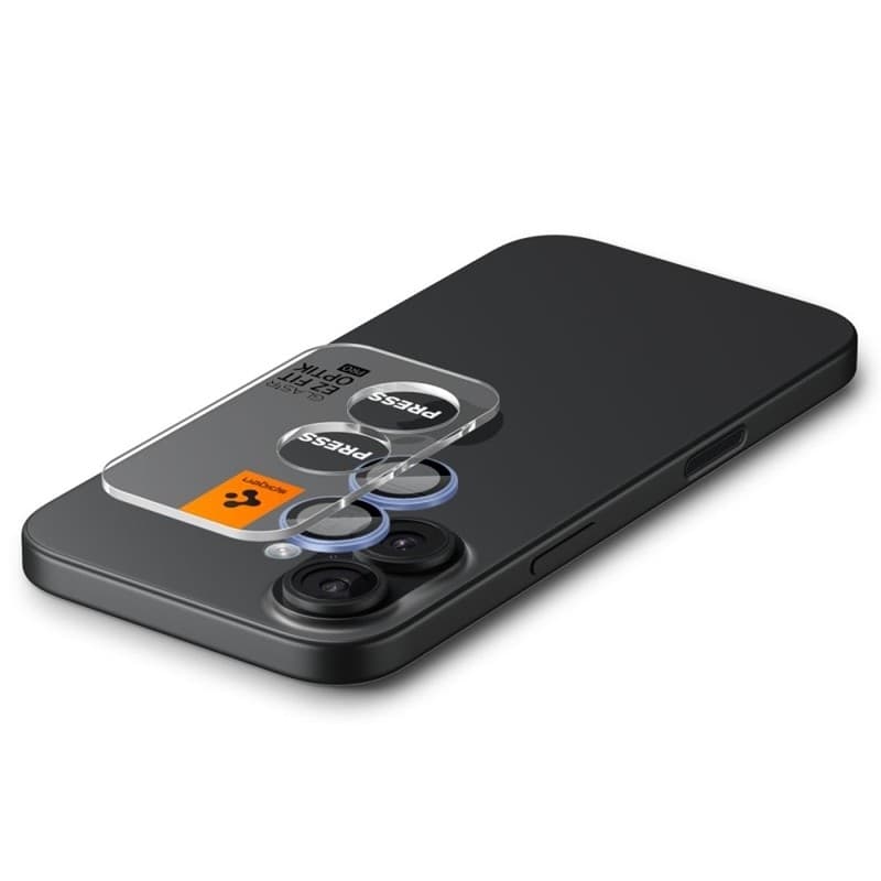 Spigen Optik Pro GLAS.TR EZ Fit Camera Protector 2-Pack - Pellicola protettiva in vetro per iPhone 16 / 16 Plus / 17 (2 pezzi) ( - 5