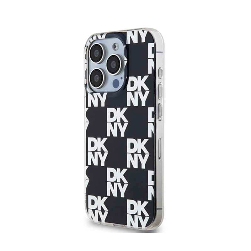 DKNY IML Checkered Mono Pattern - Case for iPhone 15 Pro Max (Black) - 2