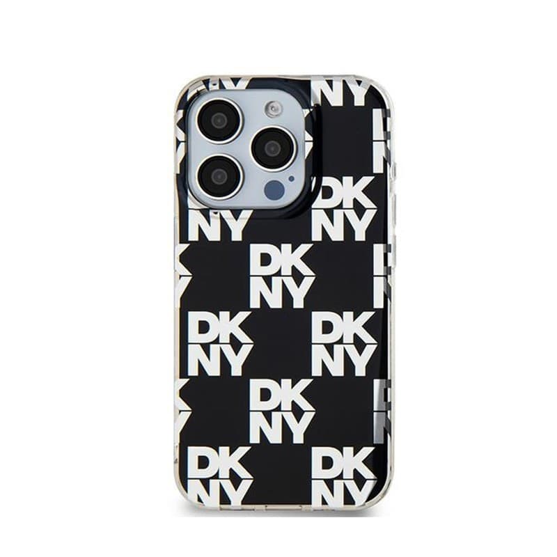 DKNY IML Checkered Mono Pattern - Case for iPhone 15 Pro Max (Black) - 3