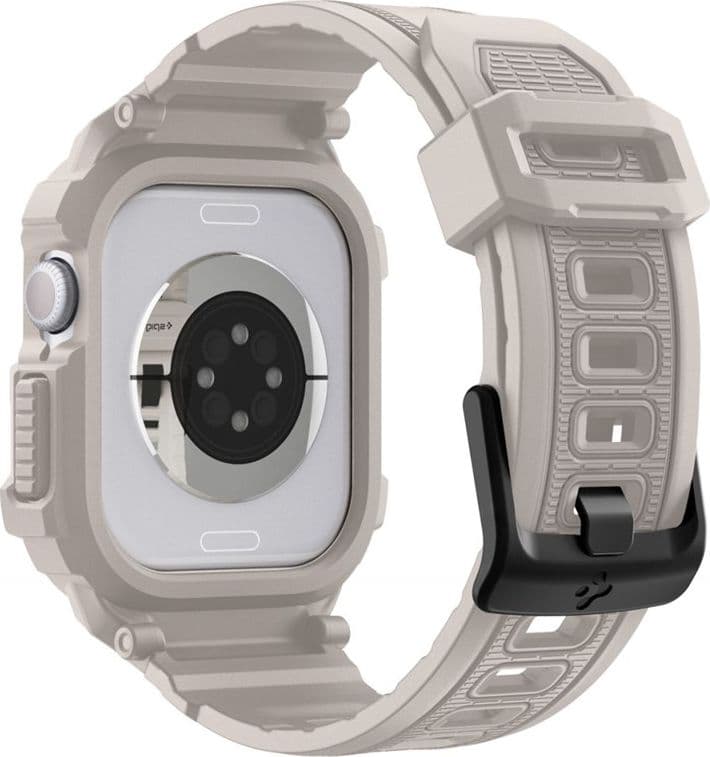 Spigen Rugged Armor Pro V2 – Cinturino con custodia per Apple Watch 10/11 46 mm (beige dune) - 3