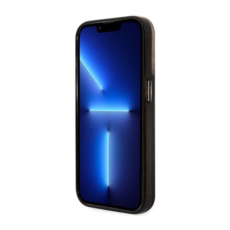 Guess Liquid Glitter Transculent 4G - Case for iPhone 14 Pro (Black) - 5