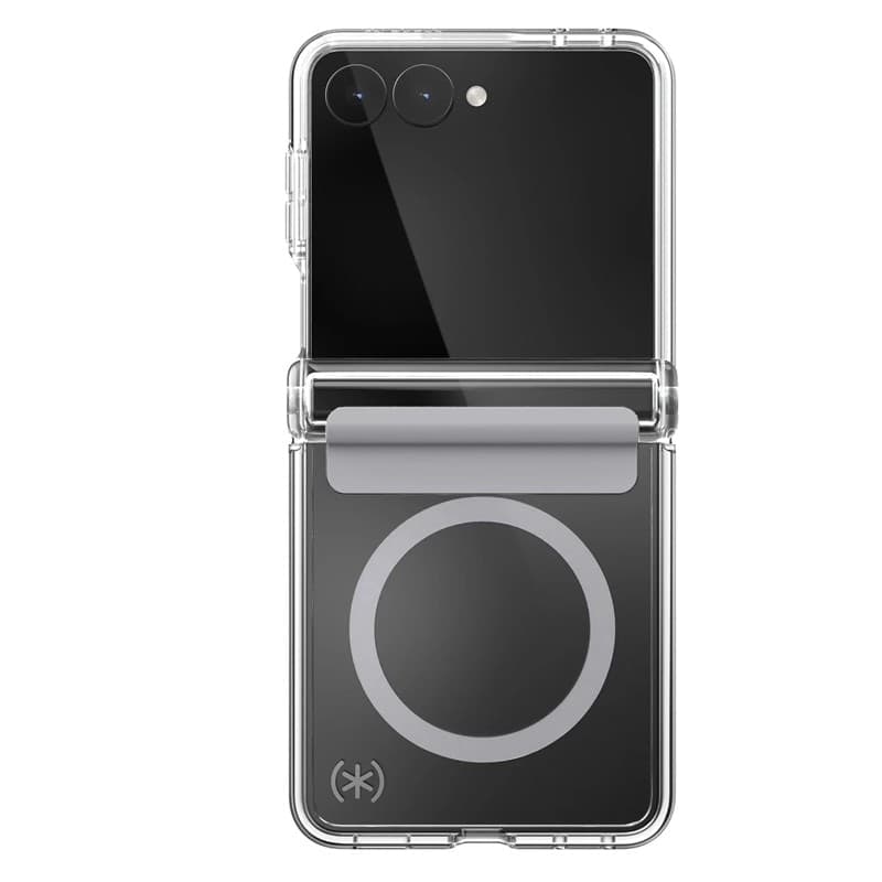Speck Presidio Perfect-Clear Magnet - Custodia MagSafe per Samsung Galaxy Z Flip 8 (Trasparente) - 6