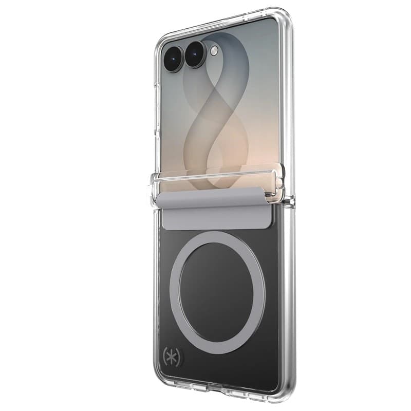 Speck Presidio Perfect-Clear Magnet - Custodia MagSafe per Samsung Galaxy Z Flip 8 (Trasparente) - 7