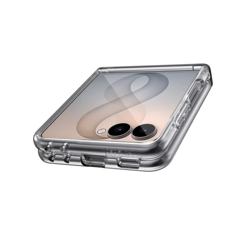 Speck Presidio Perfect-Clear Magnet - Custodia MagSafe per Samsung Galaxy Z Flip 8 (Trasparente) - 9
