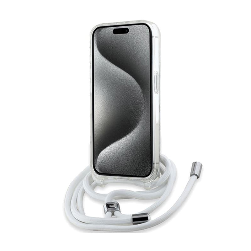 Karl Lagerfeld IML Crossbody Monogram Karl & Choupette Head MagSafe - iPhone 15 Pro Max Case (Transparent) - 3