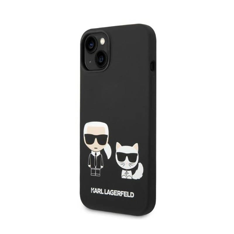 Karl Lagerfeld Liquid Silicone Karl & Choupette MagSafe - Case for iPhone 14 Plus (Black) - 2