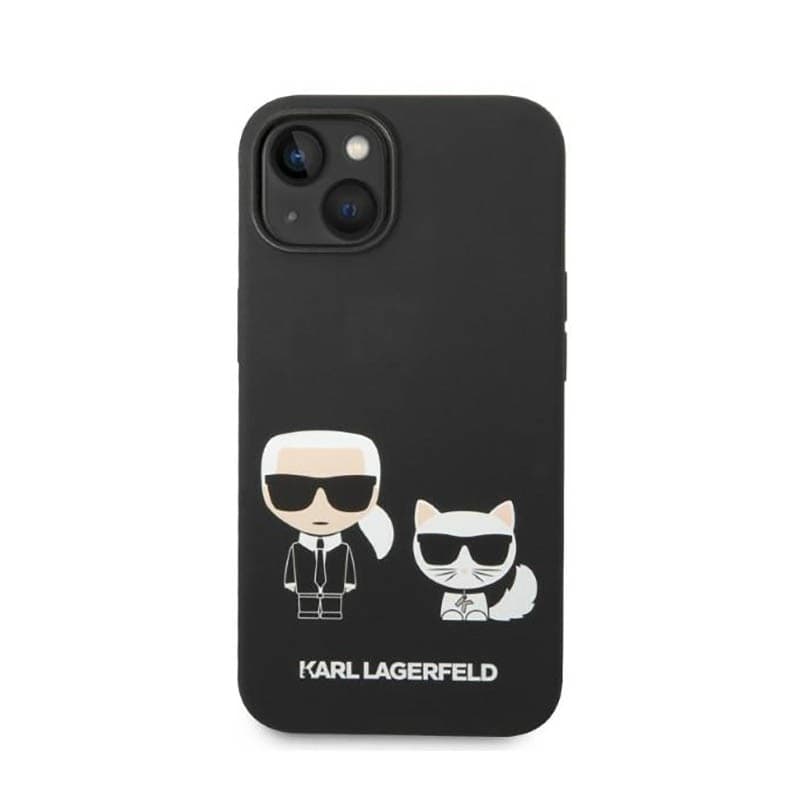 Karl Lagerfeld Liquid Silicone Karl & Choupette MagSafe - Case for iPhone 14 Plus (Black) - 3