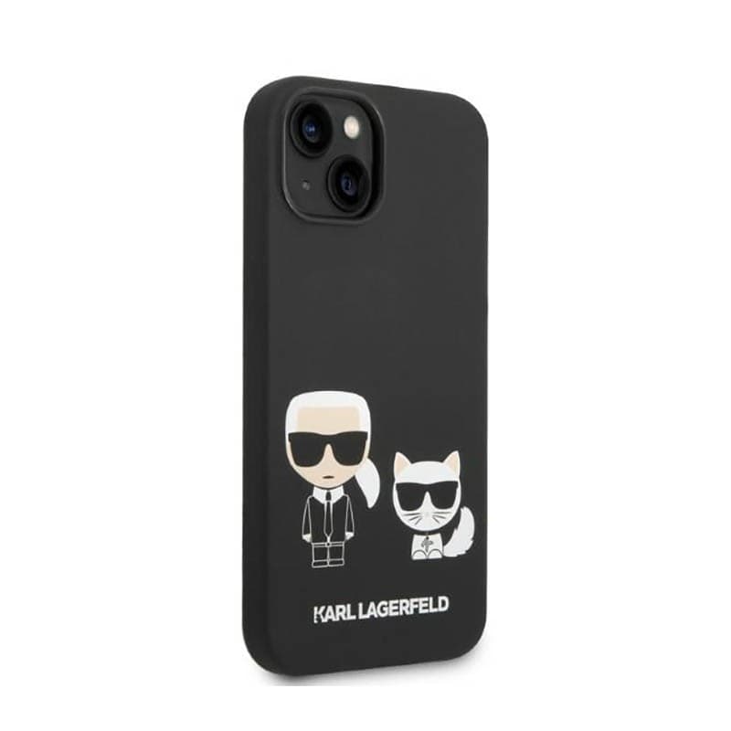 Karl Lagerfeld Liquid Silicone Karl & Choupette MagSafe - Case for iPhone 14 Plus (Black) - 4