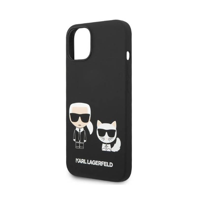 Karl Lagerfeld Liquid Silicone Karl & Choupette MagSafe - Case for iPhone 14 Plus (Black) - 6