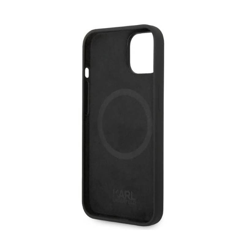 Karl Lagerfeld Liquid Silicone Karl & Choupette MagSafe - Case for iPhone 14 Plus (Black) - 7