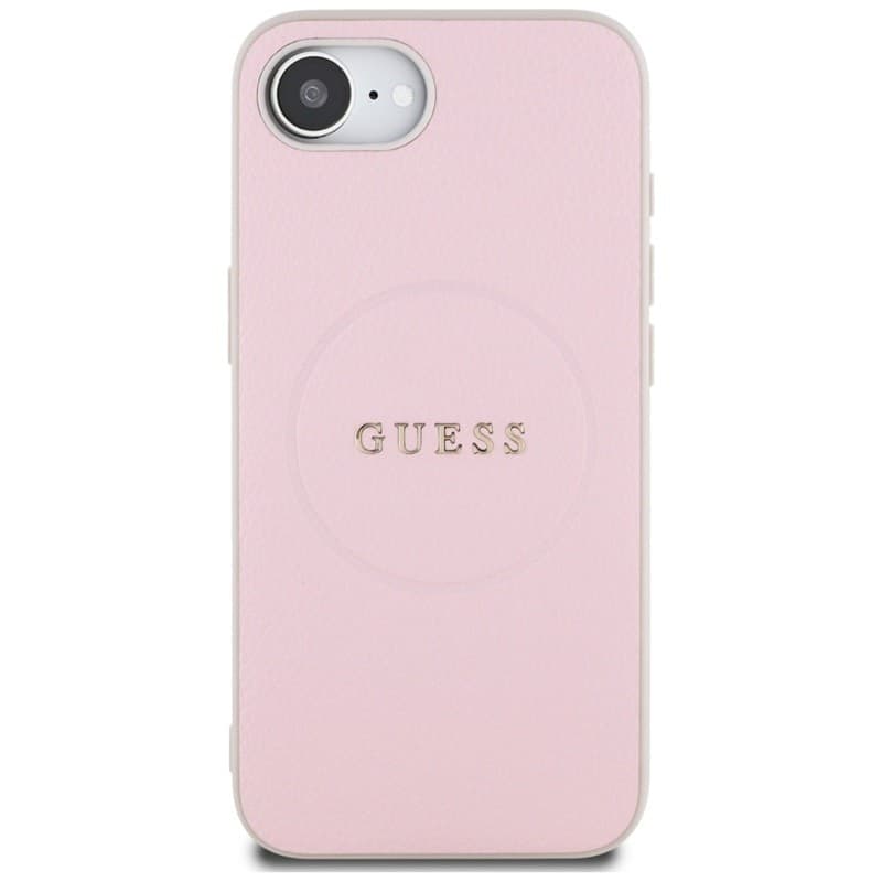 Guess Grained Ring MagSafe - Case for iPhone 16e (pink) - 3