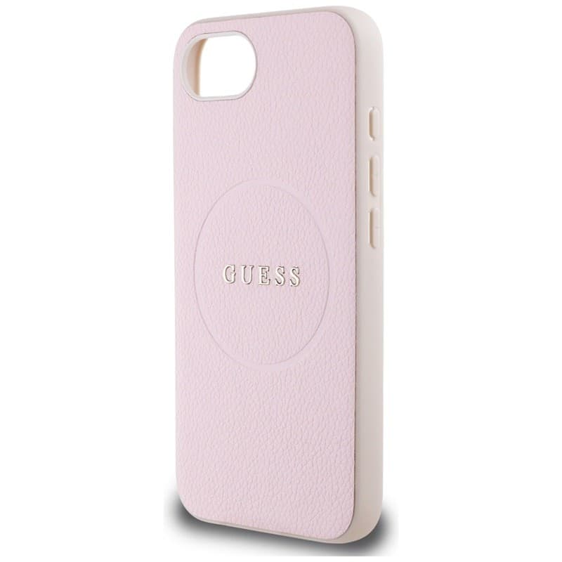 Guess Grained Ring MagSafe - Case for iPhone 16e (pink) - 6
