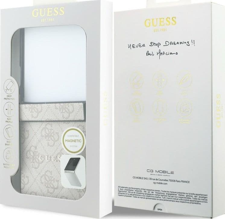 Guess 4G Classic MagSafe - Custodia per Samsung Galaxy Z Flip 8 (Rosa) - 8