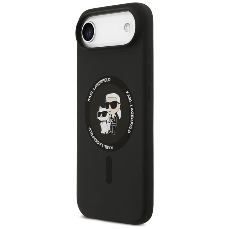 Karl Lagerfeld Silicone Karl & Choupette Ring MagSafe - Case iPhone Air (black) - 2