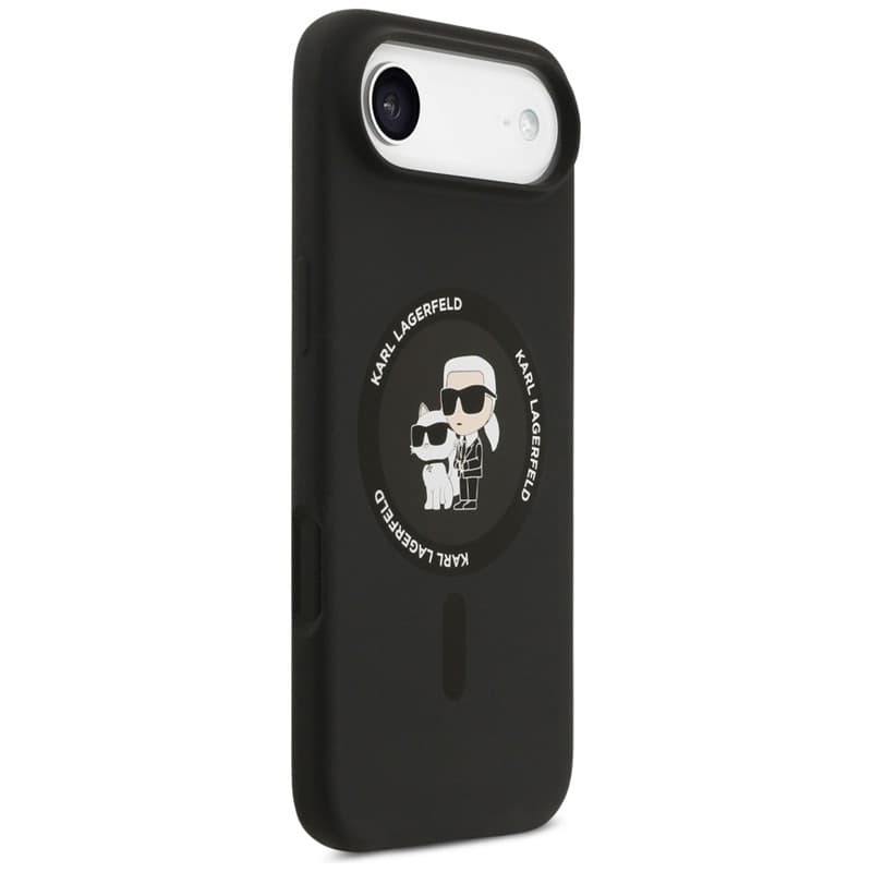 Karl Lagerfeld Silicone Karl & Choupette Ring MagSafe - Case iPhone Air (black) - 4