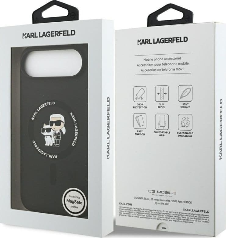 Karl Lagerfeld Silicone Karl & Choupette Ring MagSafe - Case iPhone Air (black) - 8