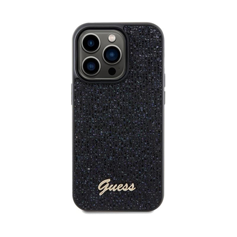 Guess Disco Metal Script - iPhone 14 Pro Case (Black) - 3