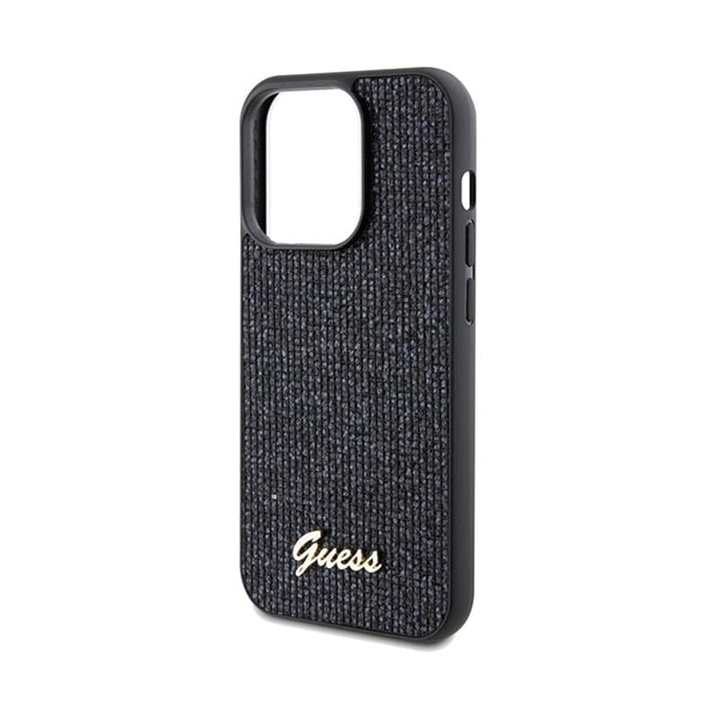 Guess Disco Metal Script - iPhone 14 Pro Case (Black) - 6