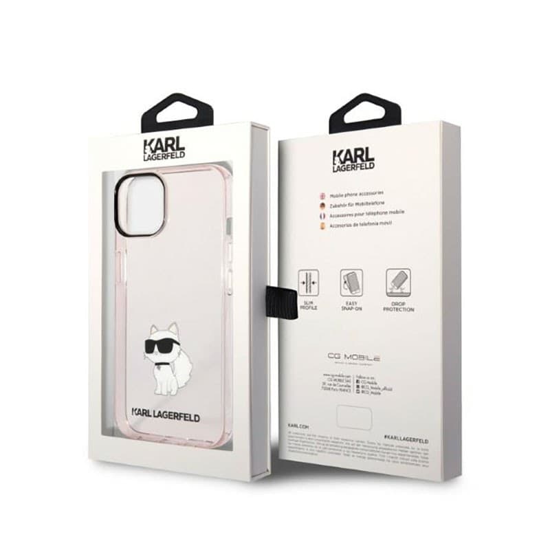 Karl Lagerfeld IML NFT Choupette - Case for iPhone 14 Plus (Pink) - 8