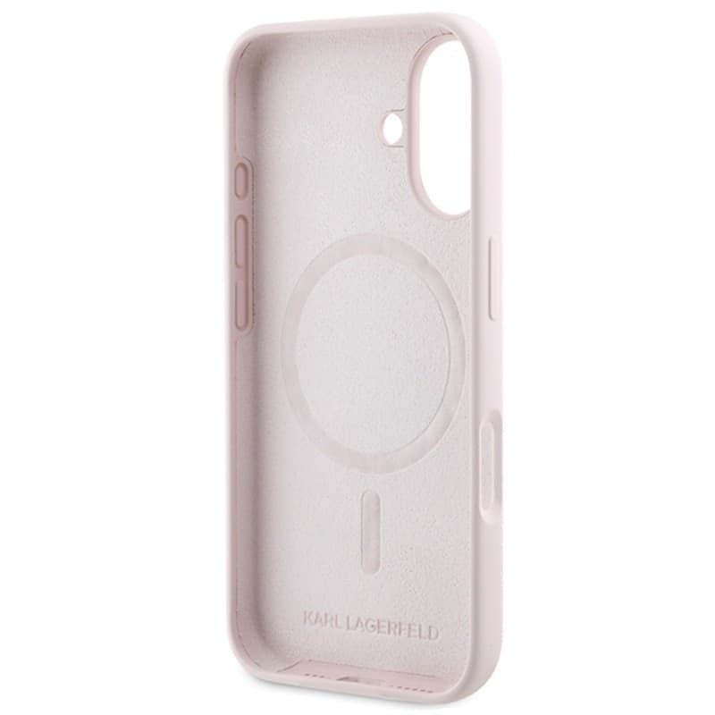 Karl Lagerfeld Silicone Karl & Choupette Ring MagSafe - Case iPhone 16 (pink) - 7