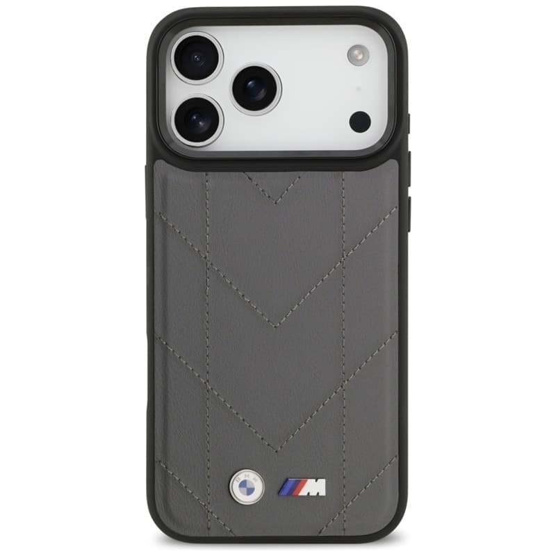 Custodia MagSafe con logo trapuntato BMW M per iPhone 17 Pro Max (antracite) - 3