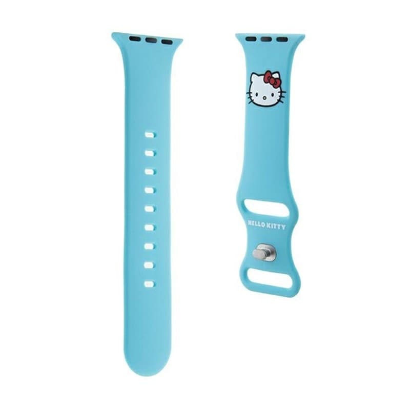 Hello Kitty Silicone Kitty Head - Strap for Apple Watch 38/40/41 mm (blue) - 3