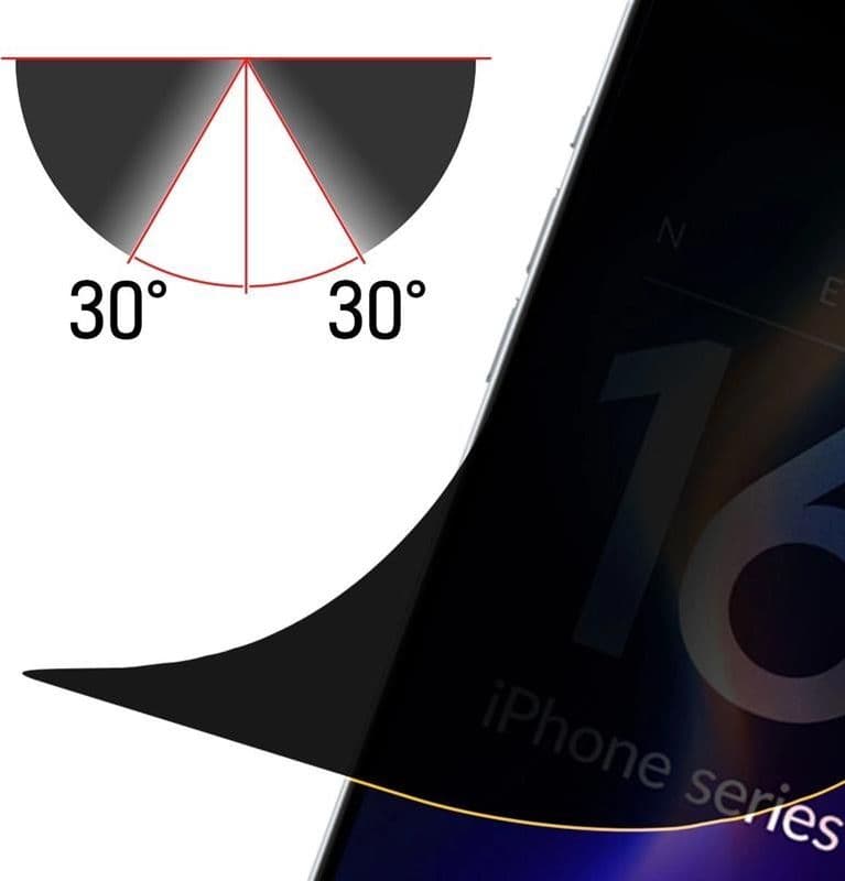 3mk Silky Matt Privacy - Matte privacy film for iPhone 16 Pro Max - 2