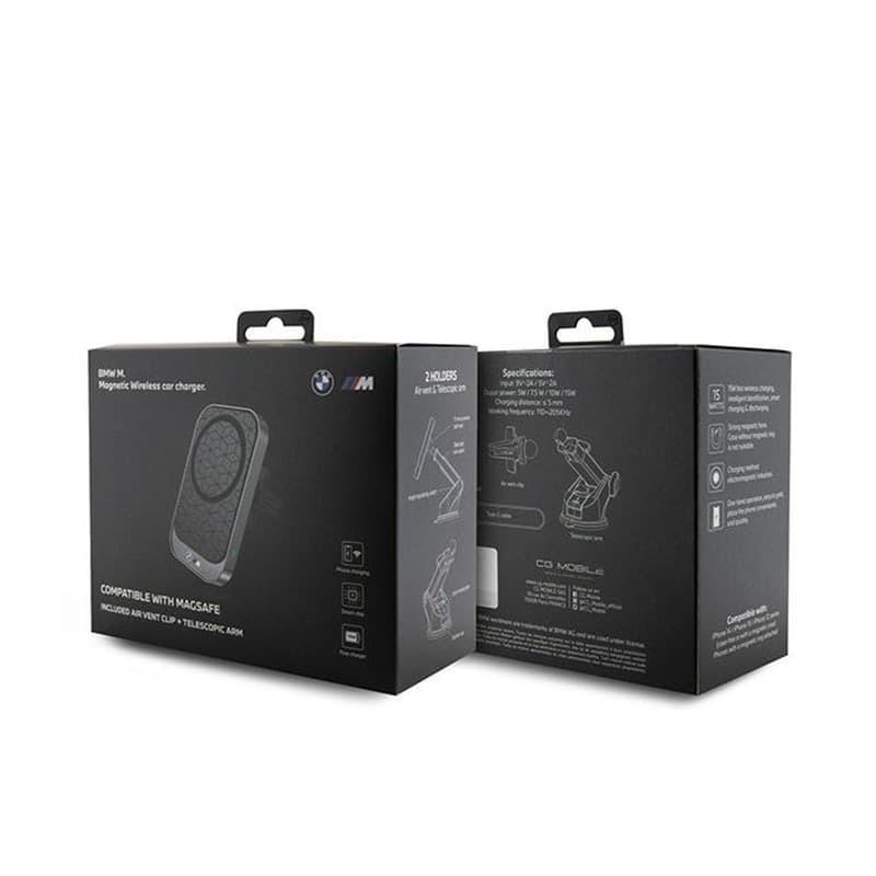 BMW MagSafe M Edition - Magnetic car holder with 15W wireless charging (black) - 4