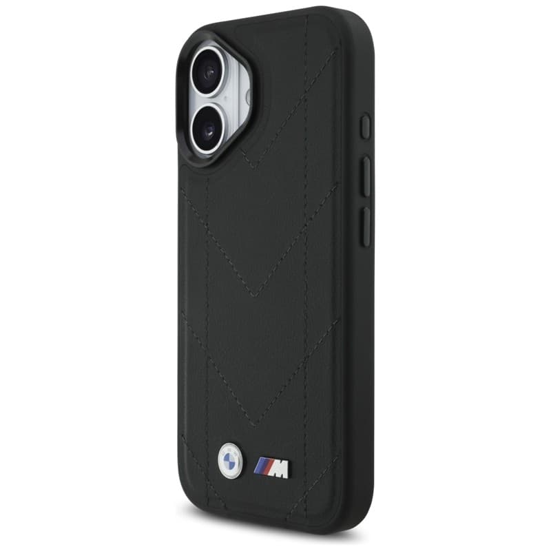 Custodia MagSafe con logo trapuntato BMW M per iPhone 17 (nera) - 2