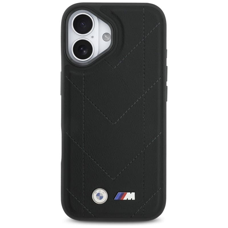 Custodia MagSafe con logo trapuntato BMW M per iPhone 17 (nera) - 3