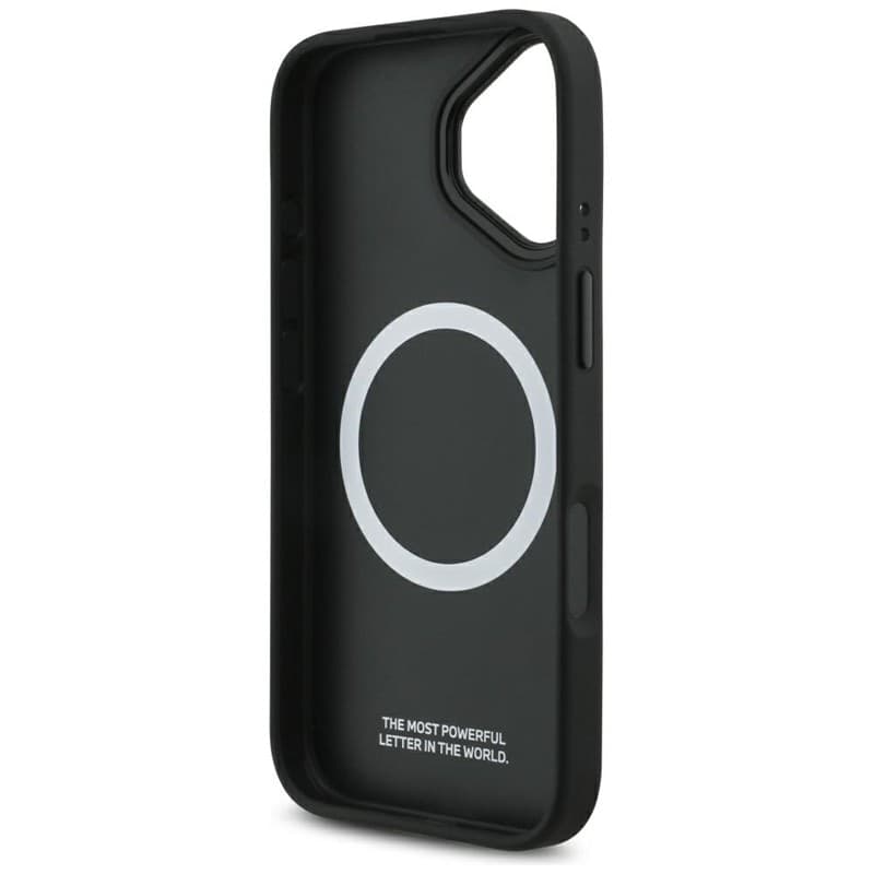 Custodia MagSafe con logo trapuntato BMW M per iPhone 17 (nera) - 7
