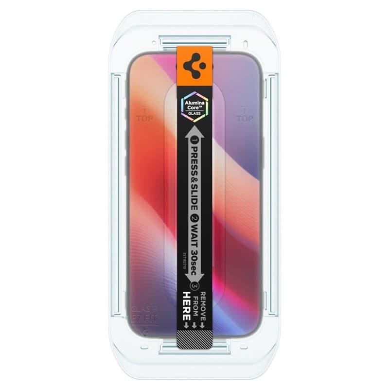 Spigen GLAS.TR EZ FIT Privacy 2-Pack - Tempered Glass with Privacy Filter for iPhone Air - 5