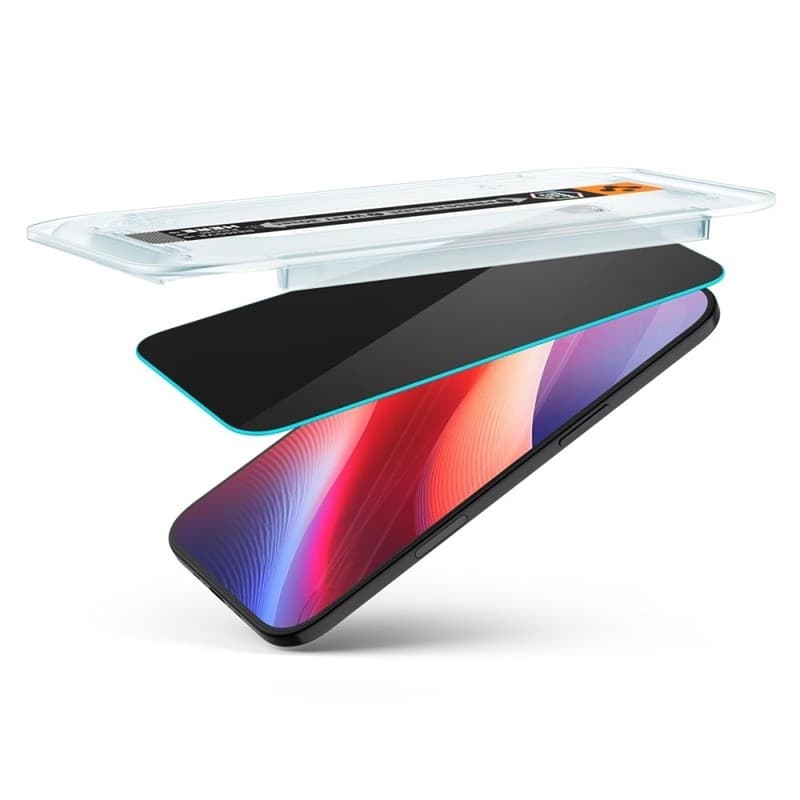 Spigen GLAS.TR EZ FIT Privacy 2-Pack - Tempered Glass with Privacy Filter for iPhone Air - 6