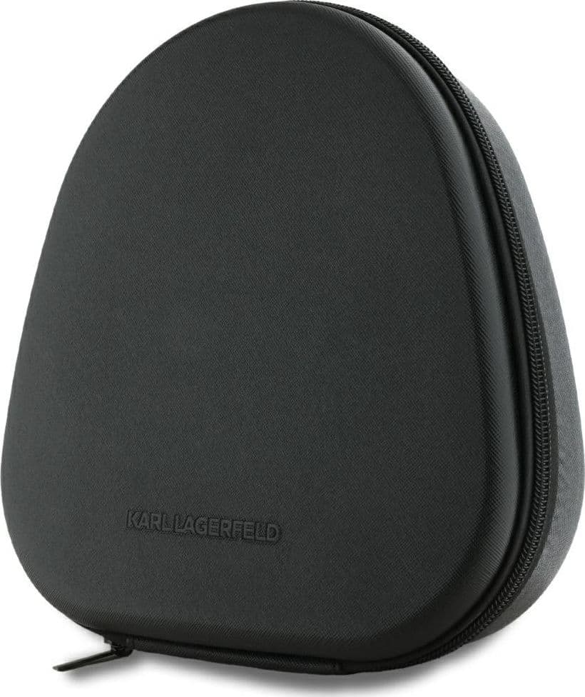 Karl Lagerfeld Saffiano Elongated - Wireless Bluetooth ANC + ENC Over-Ear Headphones (Black) - 5
