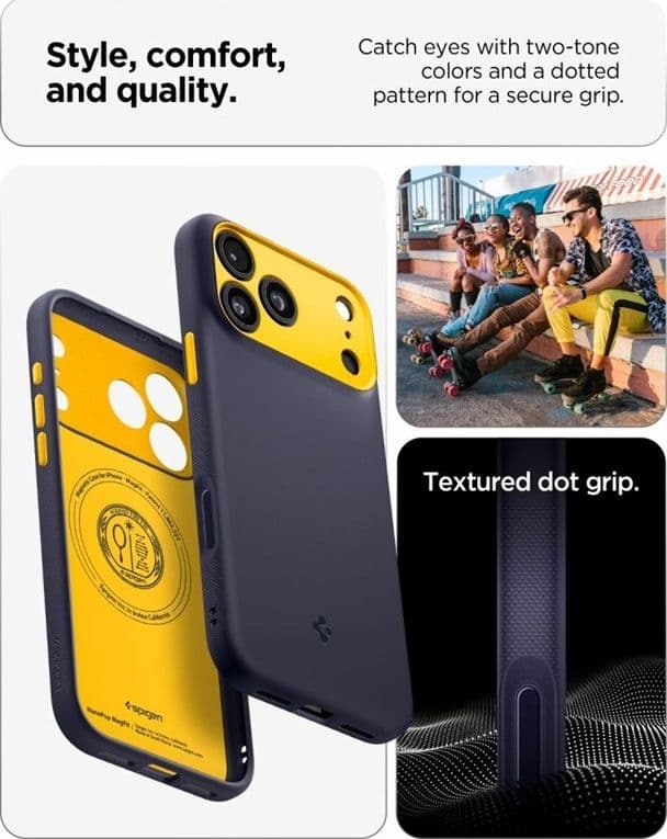 Spigen Nano Pop Mag MagSafe - Custodia per iPhone 18 Pro Max / 17 Pro Max (Blueberry Navy) - 6
