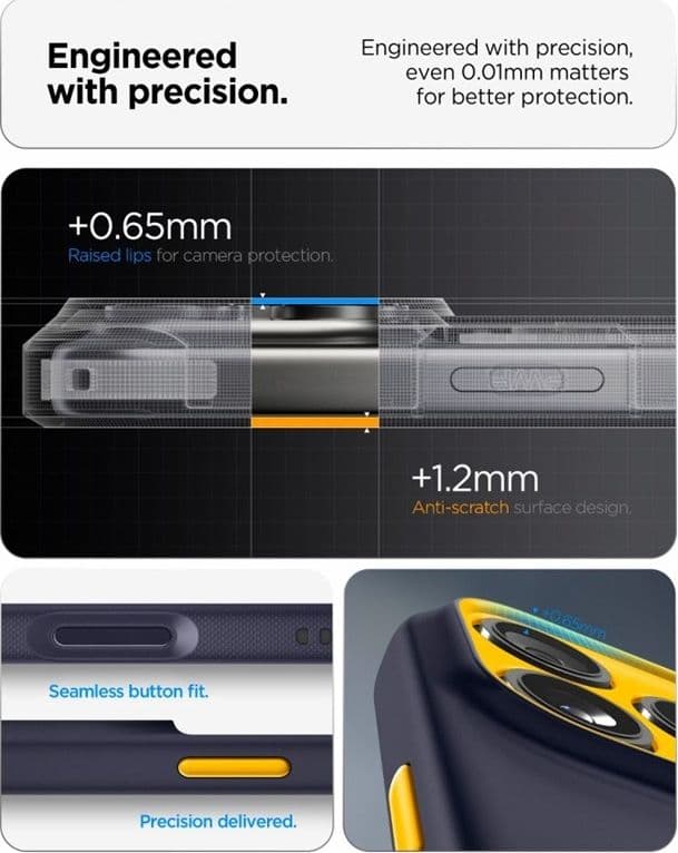 Spigen Nano Pop Mag MagSafe - Custodia per iPhone 18 Pro Max / 17 Pro Max (Blueberry Navy) - 7