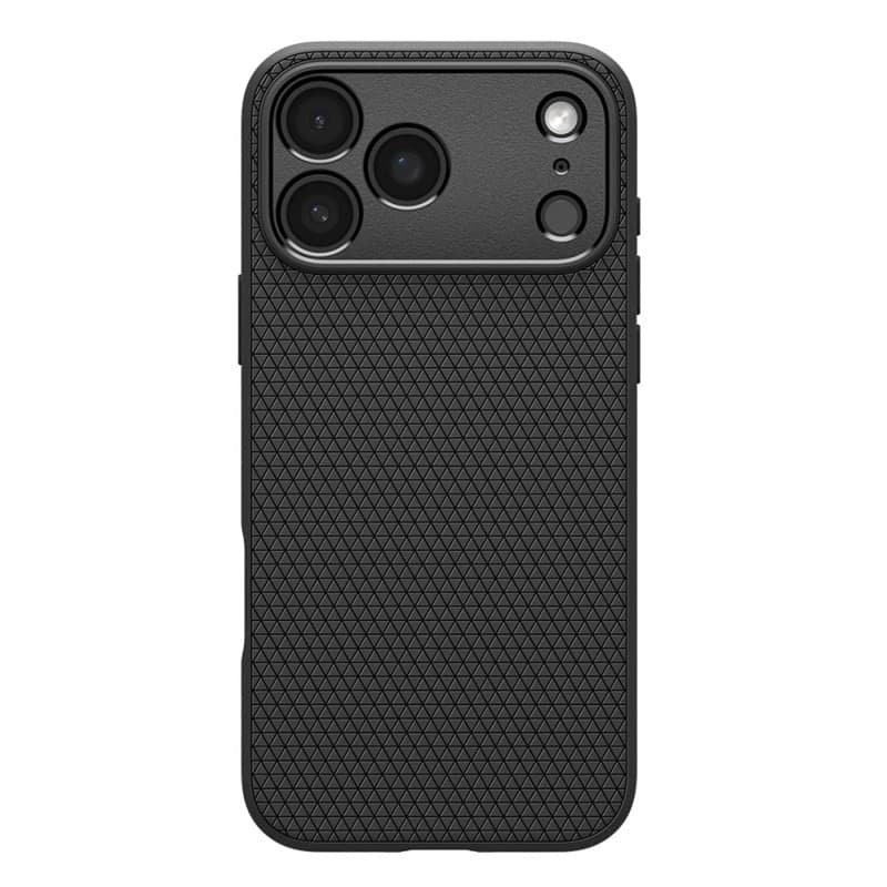 Spigen Liquid Air - Custodia per iPhone 18 Pro / 17 Pro (Nero opaco) - 3