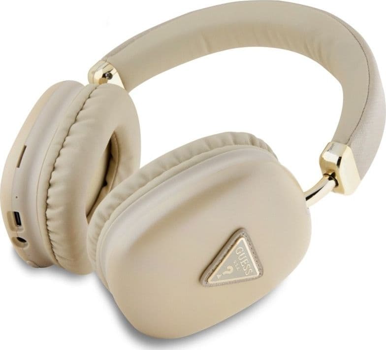 Guess Metallic Triangle Logo - Wireless Over-Ear Headphones Bluetooth V5.3 (gold) - 2