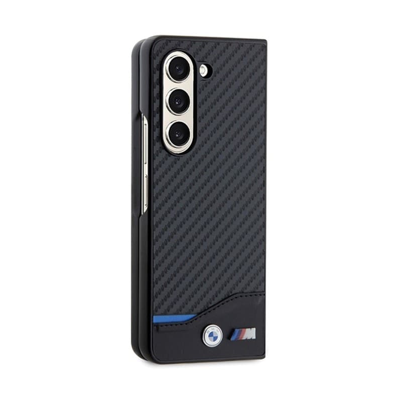 BMW Leather Carbon - Case for Samsung Galaxy Z Fold 5 (Black) - 5