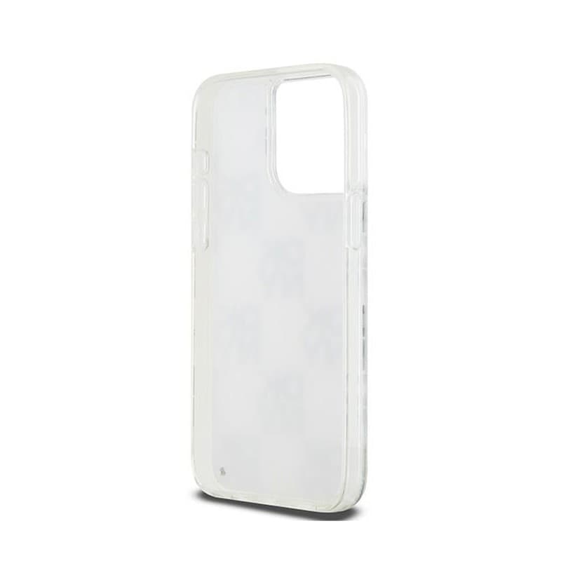 DKNY Liquid Glitter Multilogo - Case for iPhone 15 Pro Max (white) - 7