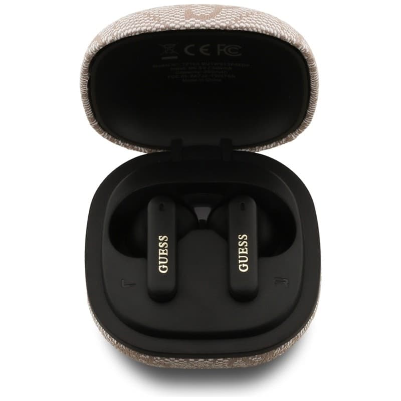 Guess 4G Classic Metal Logo - Bluetooth TWS ENC sluchátka + nabíjecí pouzdro (Rùžová) - 3