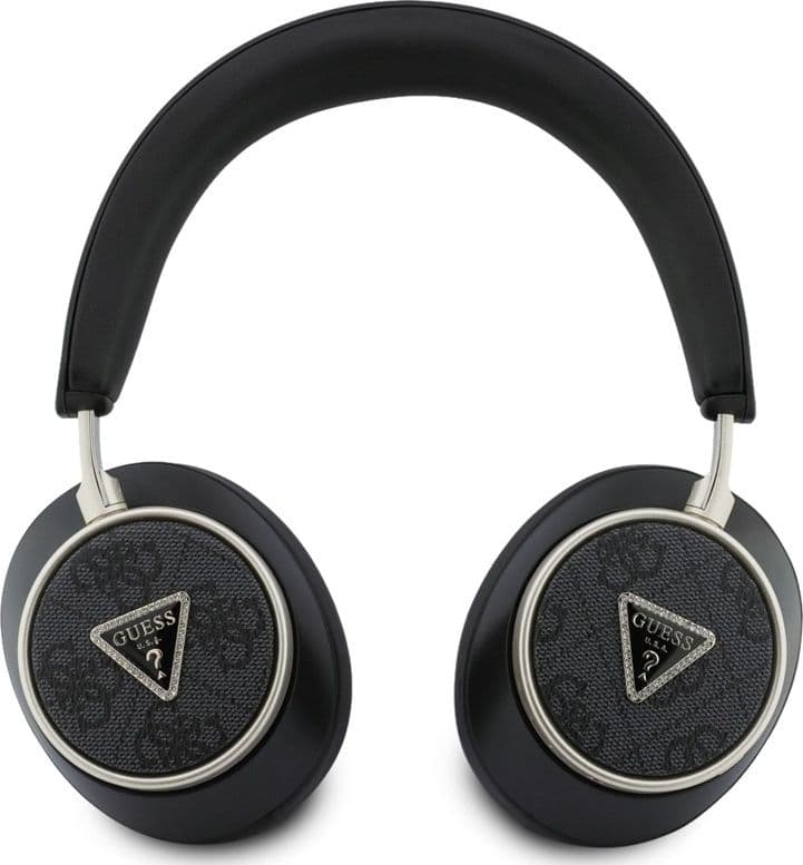 Cuffie on-ear wireless Bluetooth V5.4 ENC con logo triangolare Guess 4G (nere) - 3