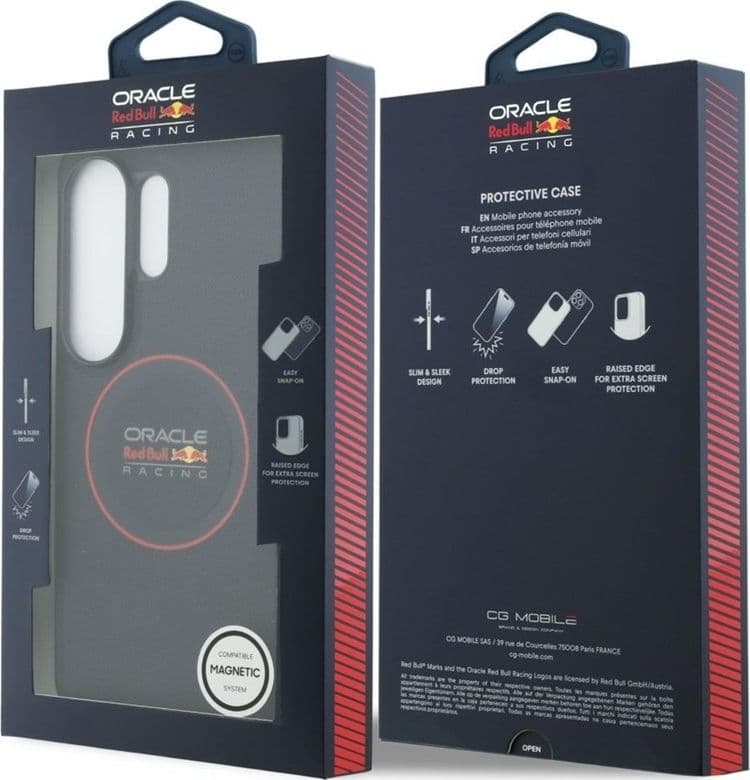 Custodia MagSafe con anello rosso a rete Red Bull per Samsung Galaxy S26 Ultra (blu navy) - 8
