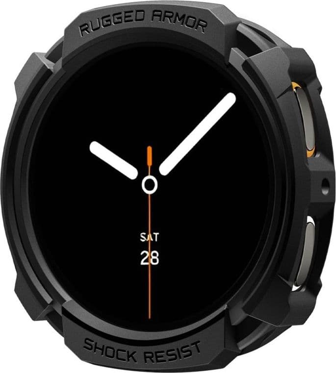 Spigen Rugged Armor - Case for Samsung Galaxy Watch 8 44 mm (Matte Black) - 2