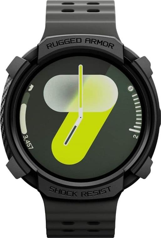 Spigen Rugged Armor - Case for Samsung Galaxy Watch 8 44 mm (Matte Black) - 4