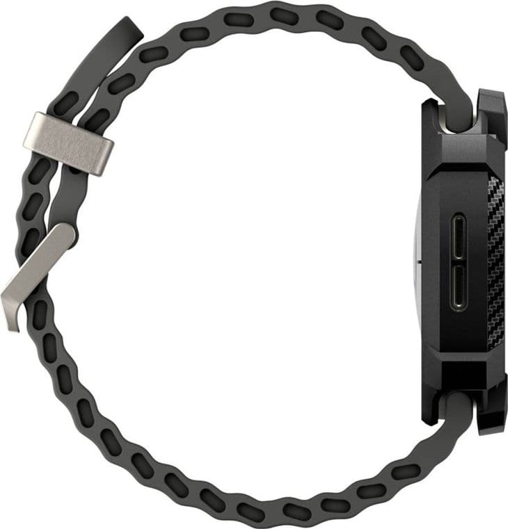 Spigen Rugged Armor - Case for Samsung Galaxy Watch 8 44 mm (Matte Black) - 7
