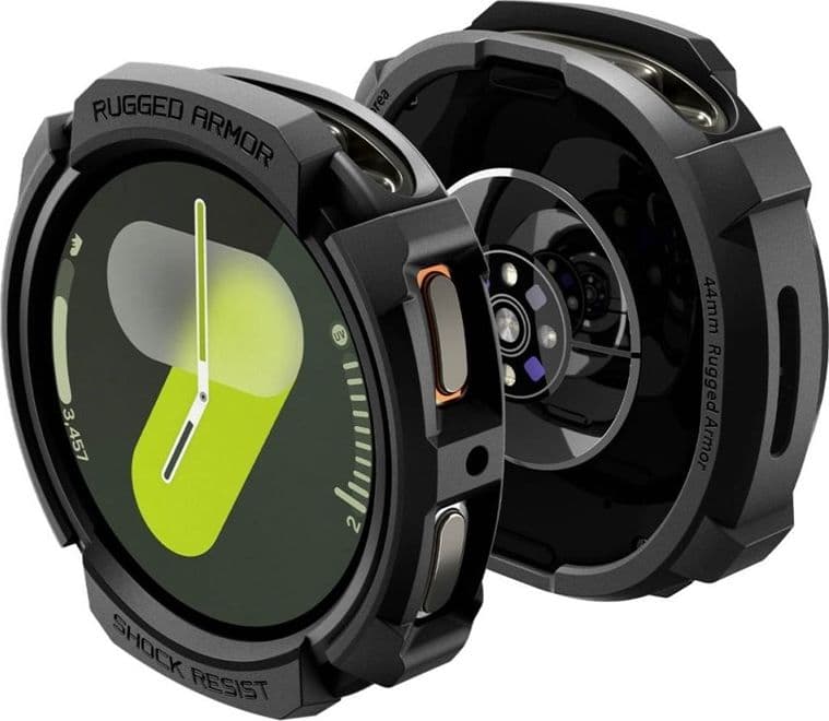 Spigen Rugged Armor - Case for Samsung Galaxy Watch 8 44 mm (Matte Black) - 9